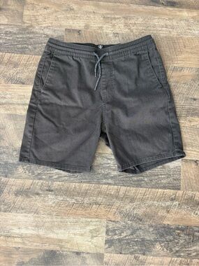 Volcom Boys Casual Drawstring Shorts in Charcoal
